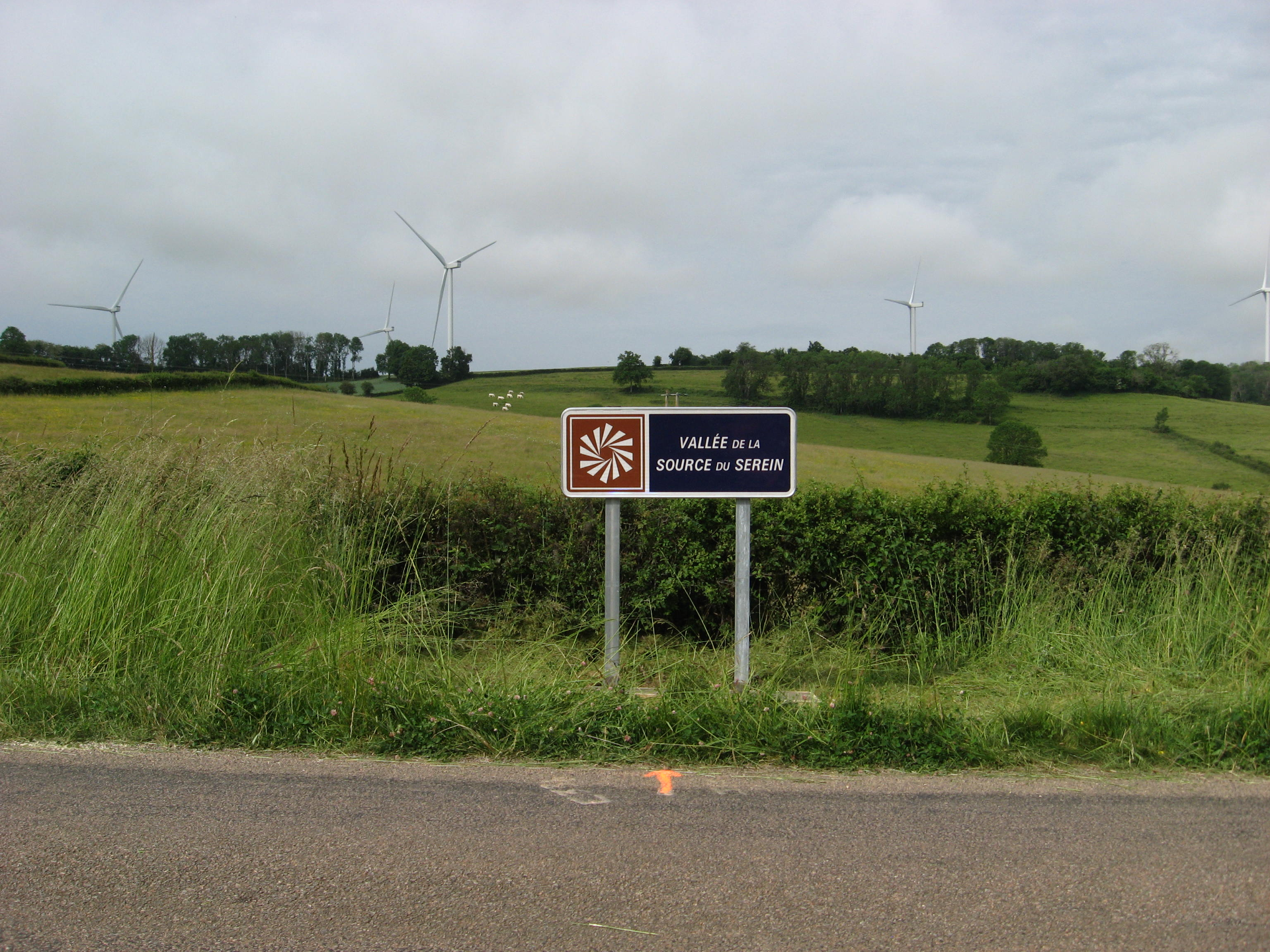 Panneau source du Serein, Crédit photo : Conseil Départemental 21